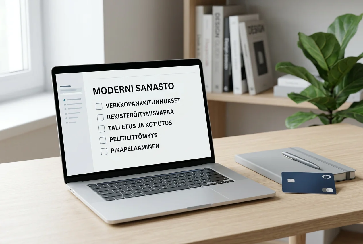 Tarkistuslista ja maksukortti suomalaisessa työpöytäympäristössä